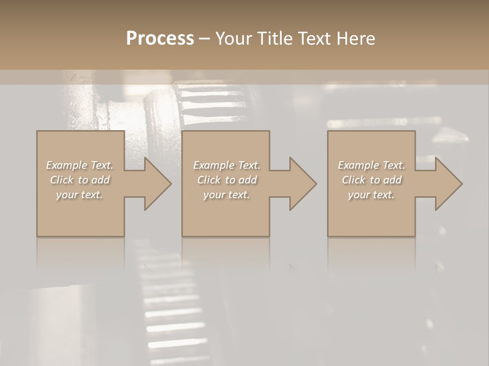 Engine Tooth Collaboration PowerPoint Template