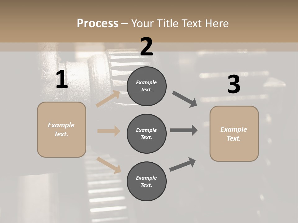 Engine Tooth Collaboration PowerPoint Template