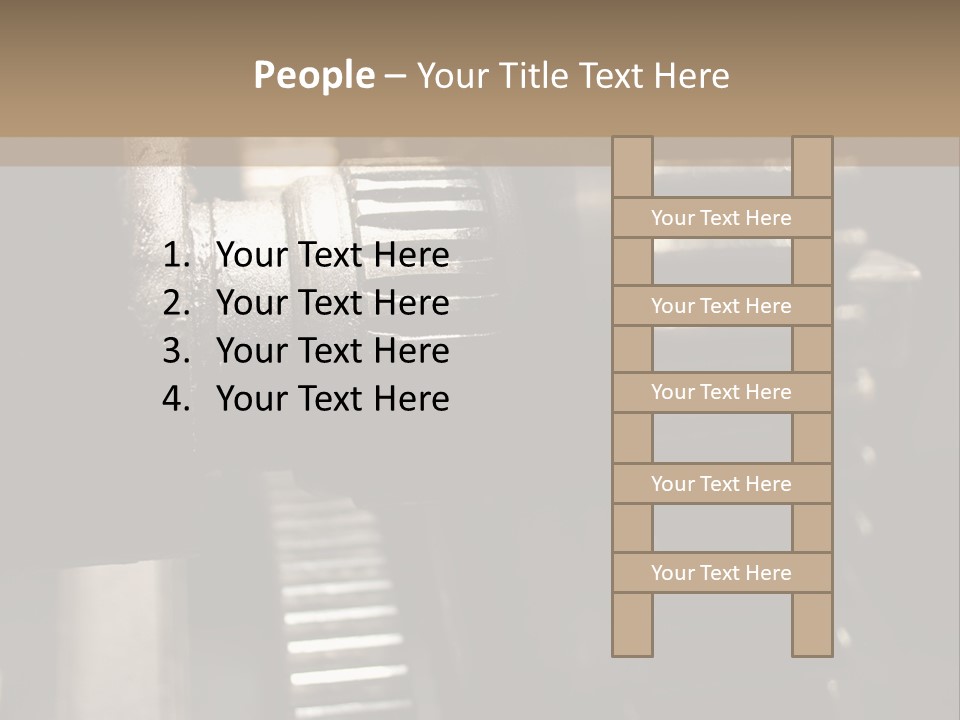 Engine Tooth Collaboration PowerPoint Template