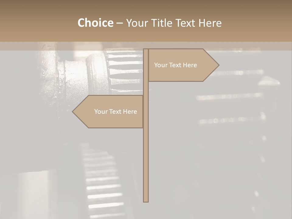 Engine Tooth Collaboration PowerPoint Template