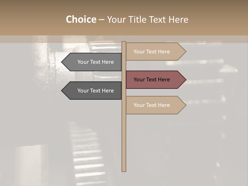 Engine Tooth Collaboration PowerPoint Template