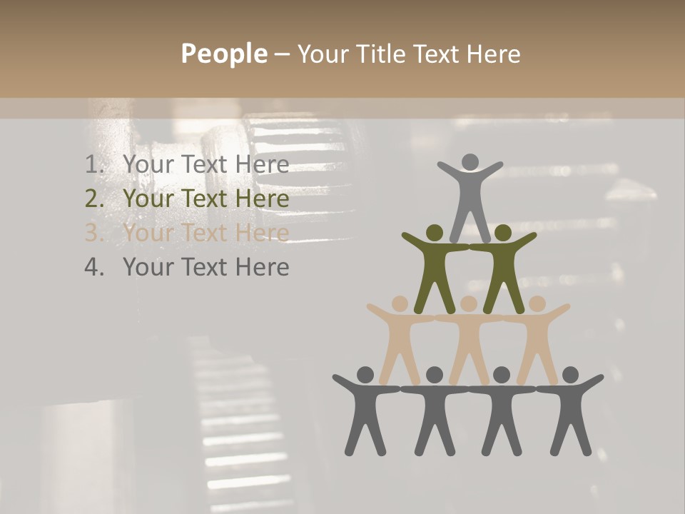 Engine Tooth Collaboration PowerPoint Template