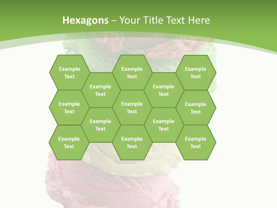 Scoop Sweet Food Kiwi PowerPoint Template