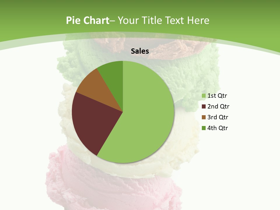 Scoop Sweet Food Kiwi PowerPoint Template