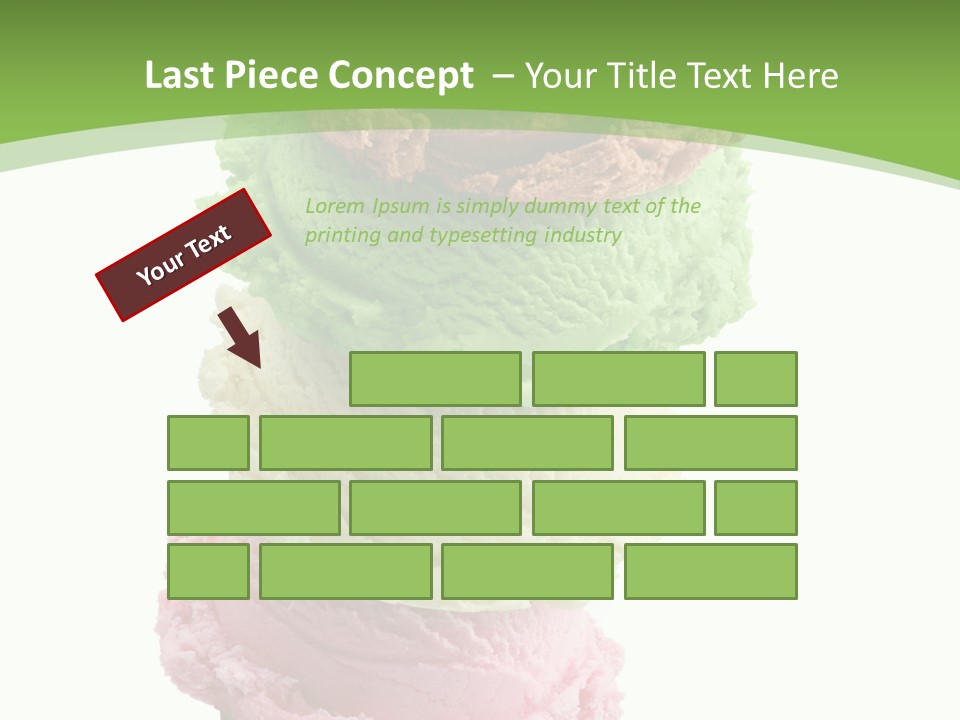 Scoop Sweet Food Kiwi PowerPoint Template
