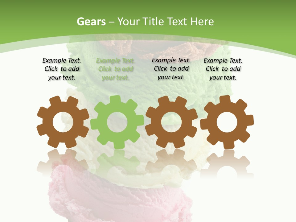 Scoop Sweet Food Kiwi PowerPoint Template