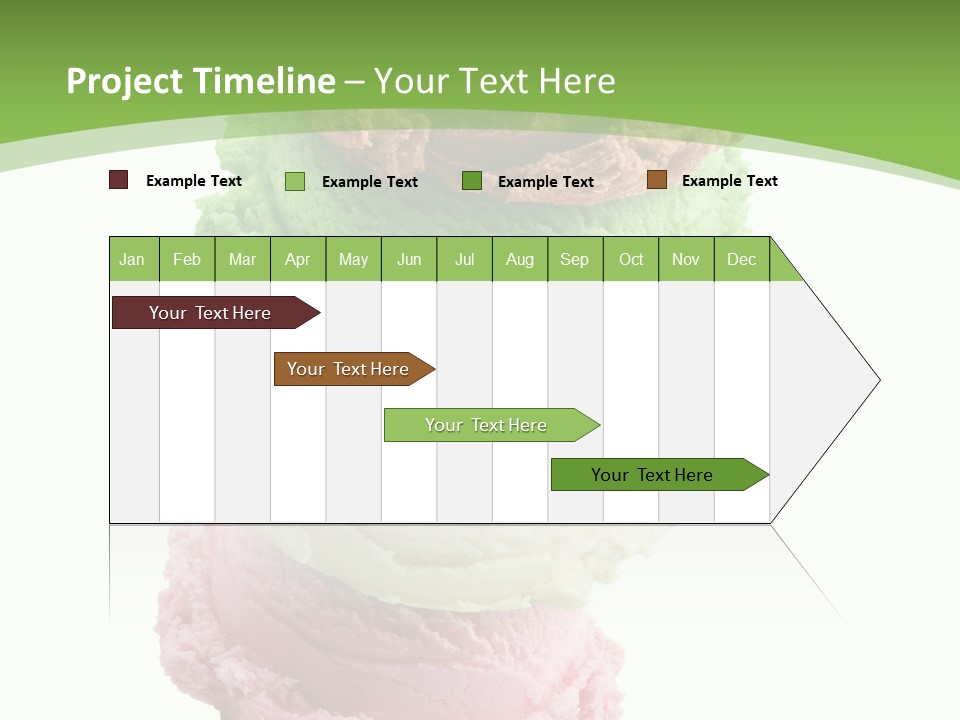 Scoop Sweet Food Kiwi PowerPoint Template