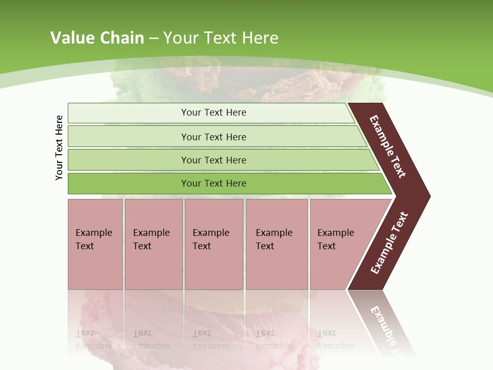 Scoop Sweet Food Kiwi PowerPoint Template