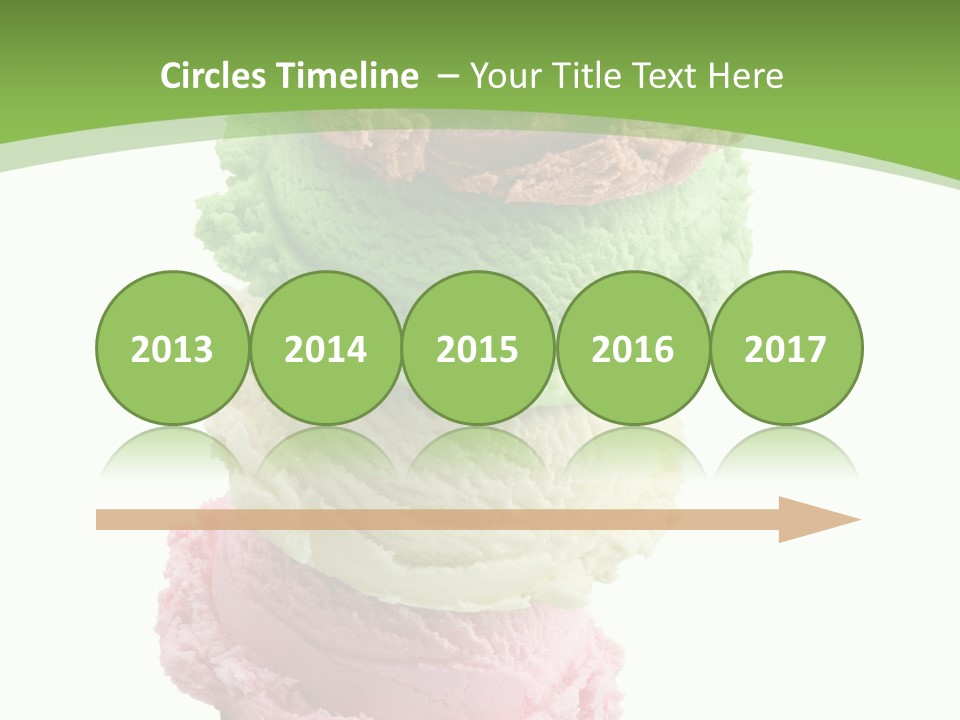 Scoop Sweet Food Kiwi PowerPoint Template