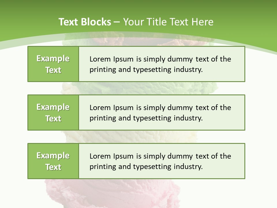 Scoop Sweet Food Kiwi PowerPoint Template