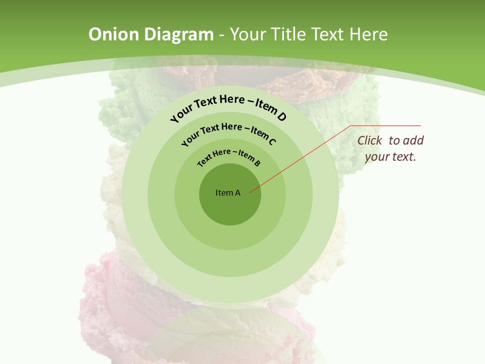 Scoop Sweet Food Kiwi PowerPoint Template