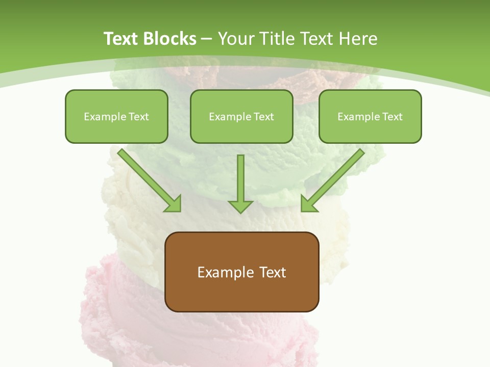 Scoop Sweet Food Kiwi PowerPoint Template