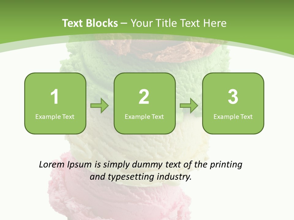 Scoop Sweet Food Kiwi PowerPoint Template