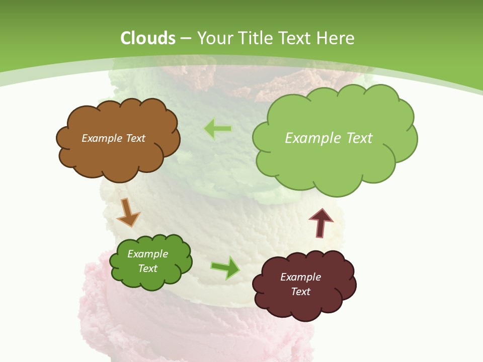 Scoop Sweet Food Kiwi PowerPoint Template