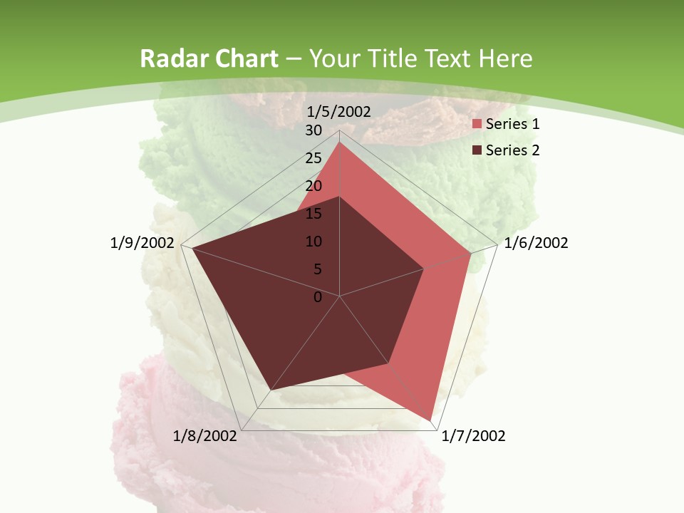 Scoop Sweet Food Kiwi PowerPoint Template