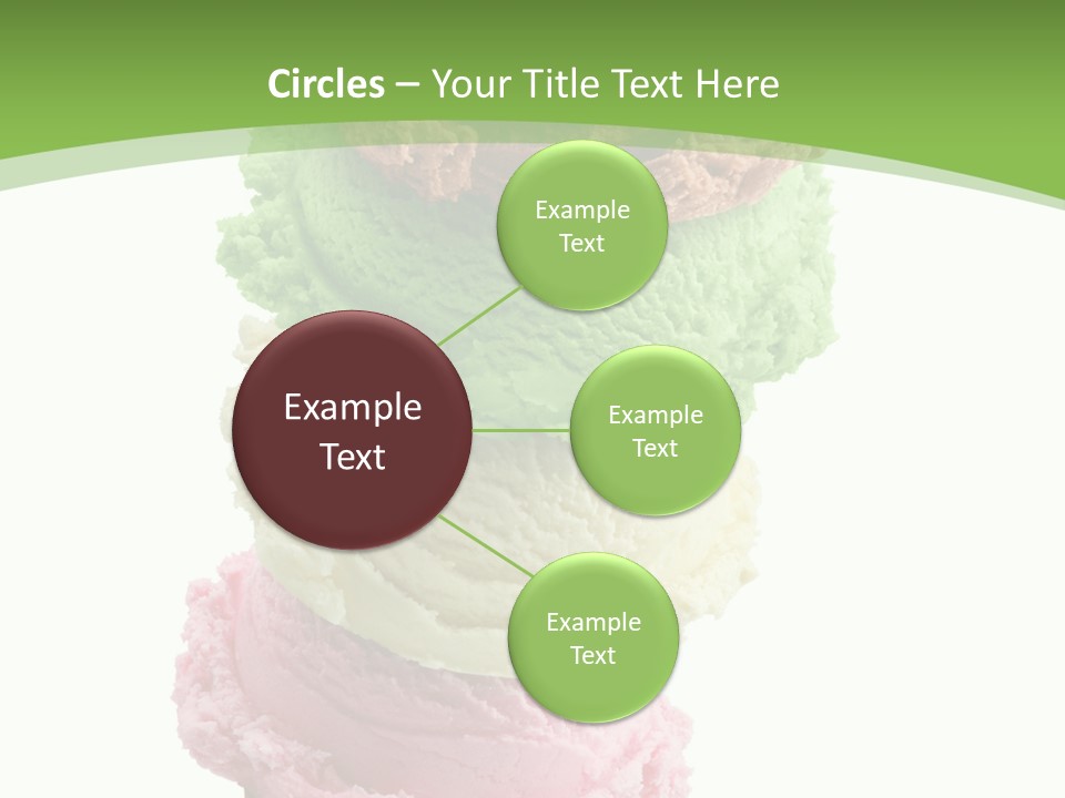 Scoop Sweet Food Kiwi PowerPoint Template