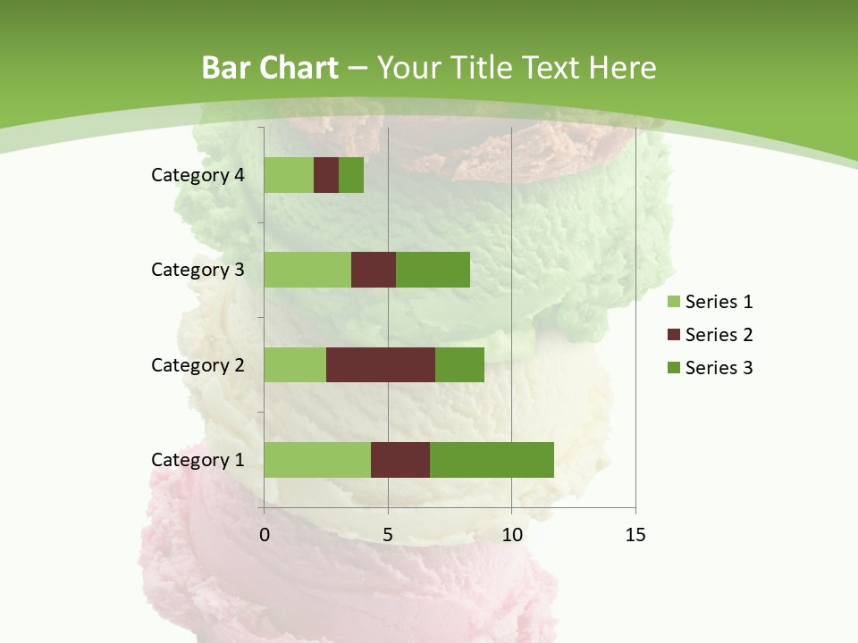 Scoop Sweet Food Kiwi PowerPoint Template