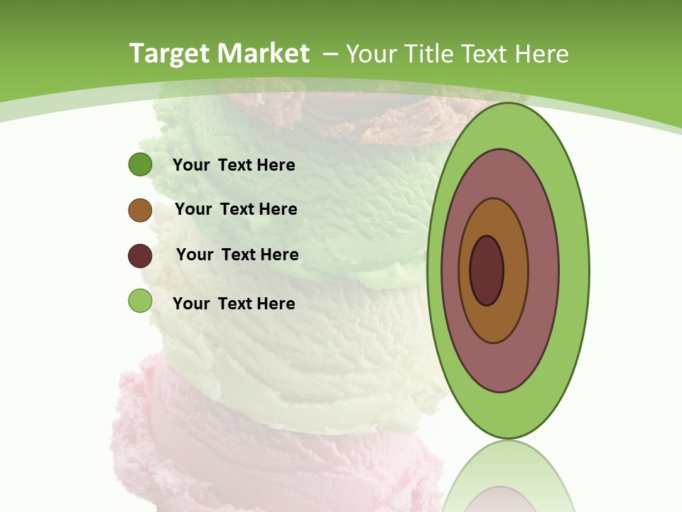 Scoop Sweet Food Kiwi PowerPoint Template