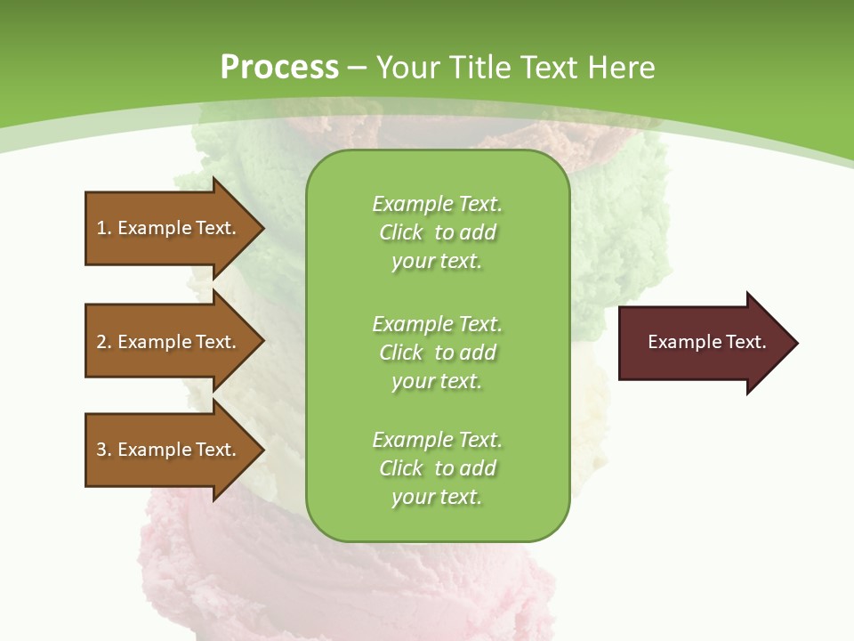Scoop Sweet Food Kiwi PowerPoint Template