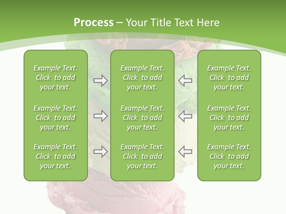Scoop Sweet Food Kiwi PowerPoint Template