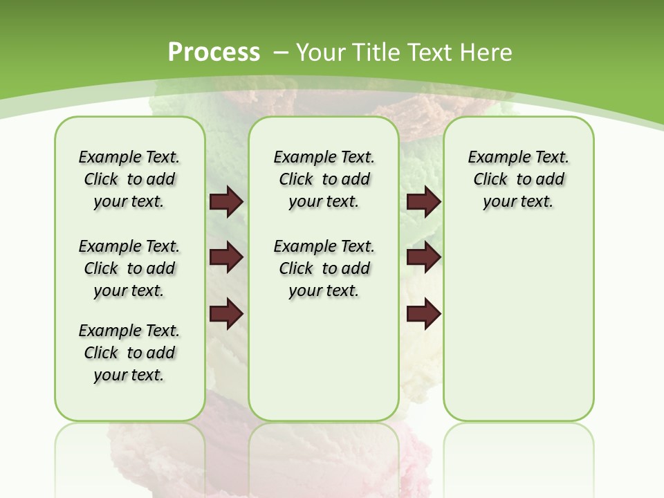 Scoop Sweet Food Kiwi PowerPoint Template