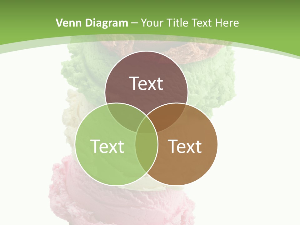 Scoop Sweet Food Kiwi PowerPoint Template