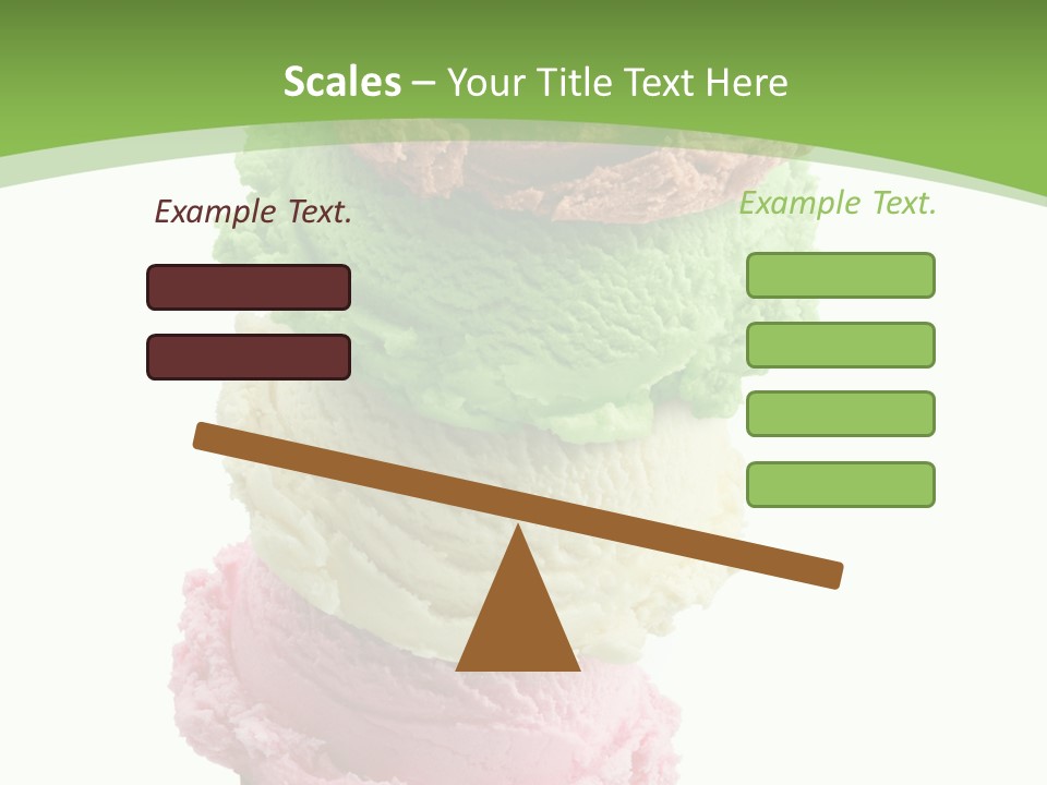 Scoop Sweet Food Kiwi PowerPoint Template