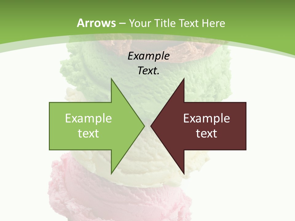 Scoop Sweet Food Kiwi PowerPoint Template