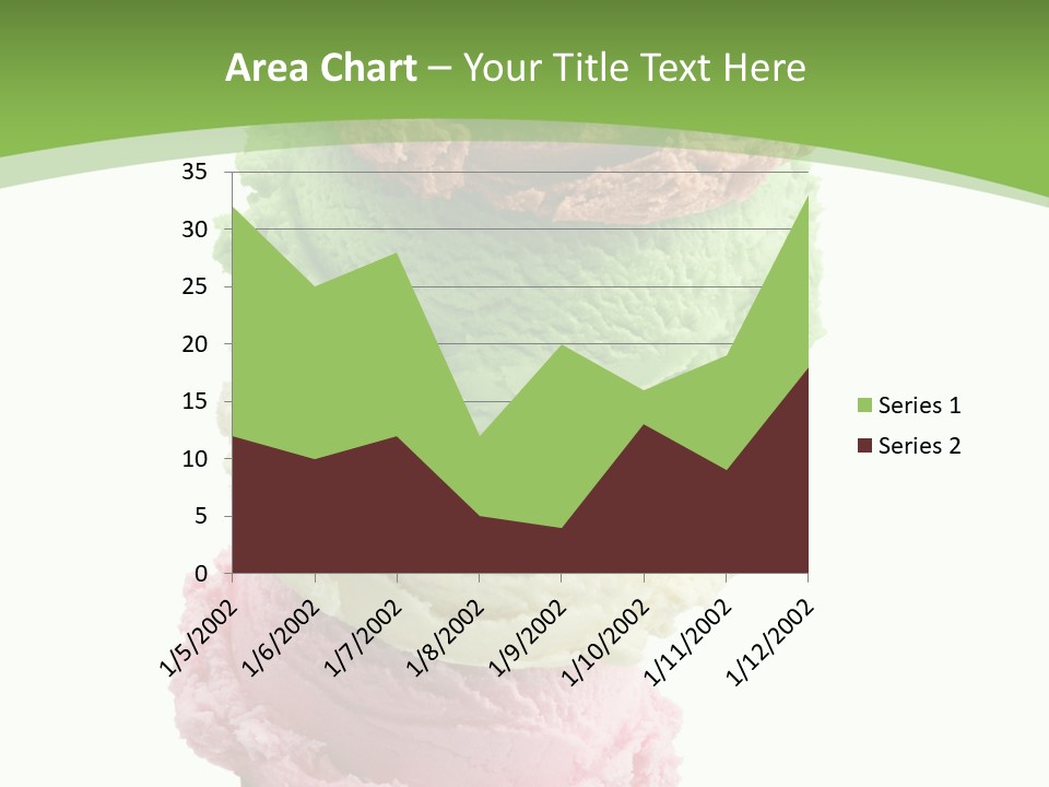 Scoop Sweet Food Kiwi PowerPoint Template
