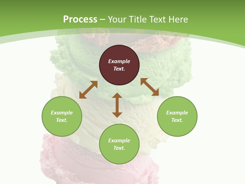 Scoop Sweet Food Kiwi PowerPoint Template