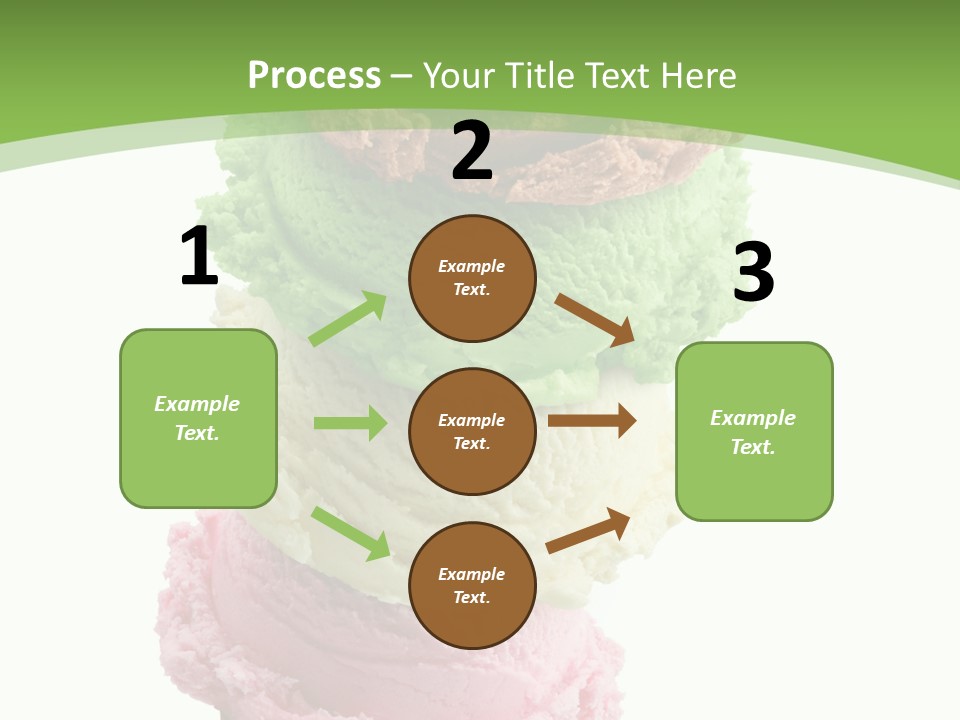 Scoop Sweet Food Kiwi PowerPoint Template