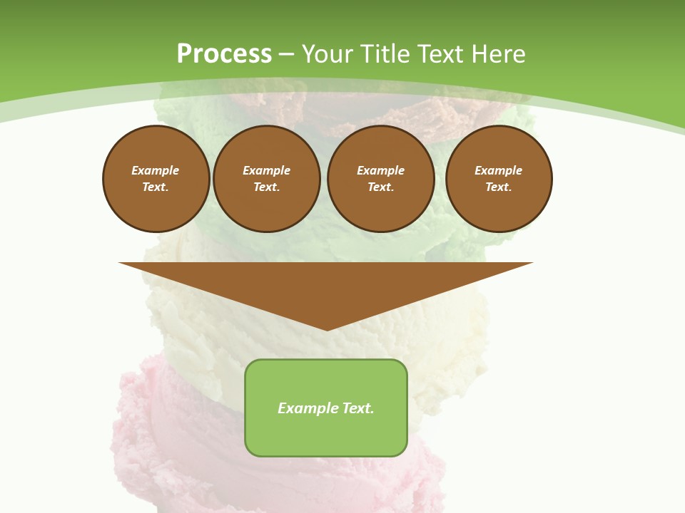 Scoop Sweet Food Kiwi PowerPoint Template