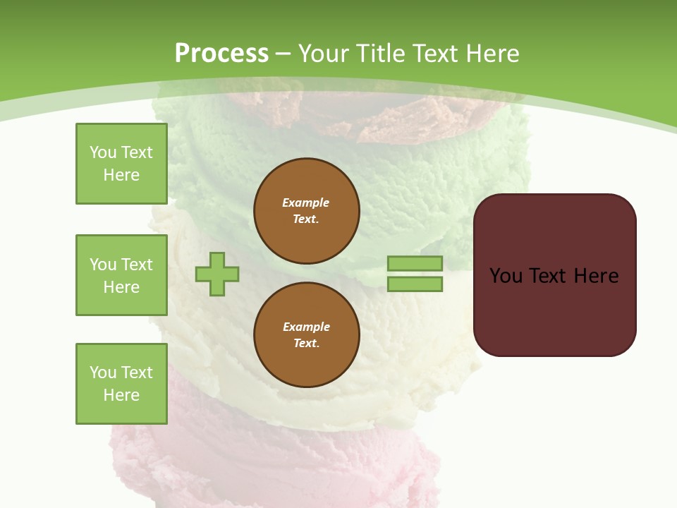 Scoop Sweet Food Kiwi PowerPoint Template