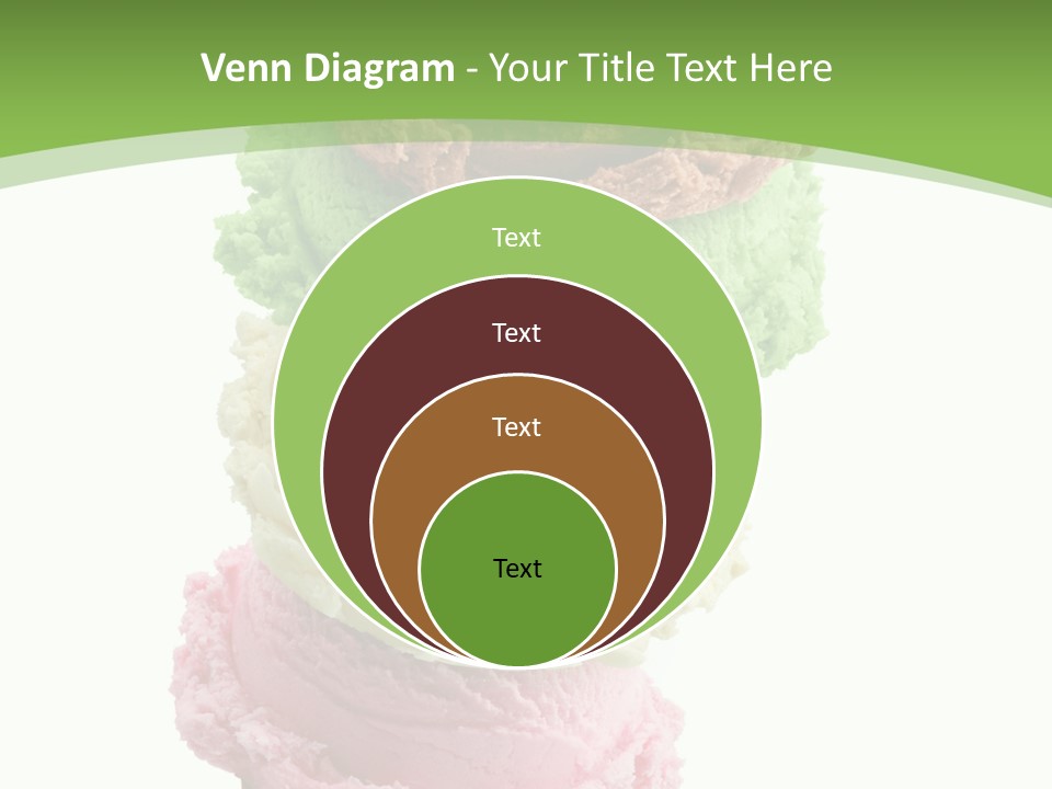 Scoop Sweet Food Kiwi PowerPoint Template