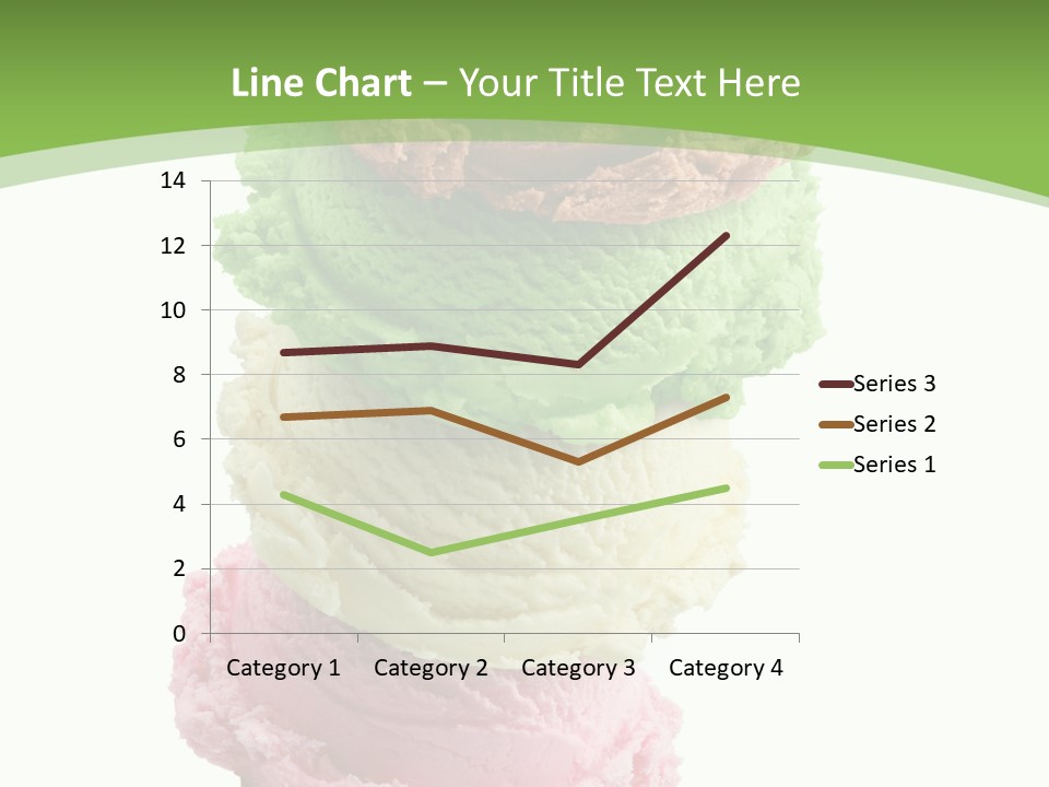 Scoop Sweet Food Kiwi PowerPoint Template