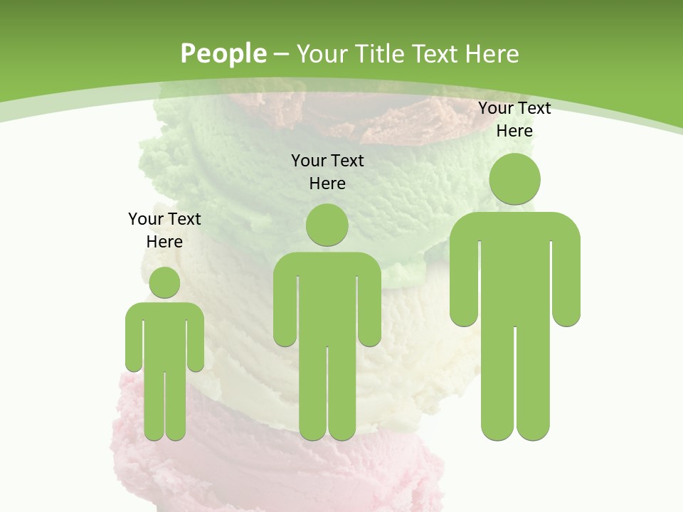 Scoop Sweet Food Kiwi PowerPoint Template