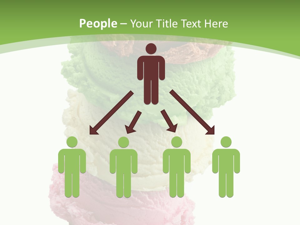 Scoop Sweet Food Kiwi PowerPoint Template