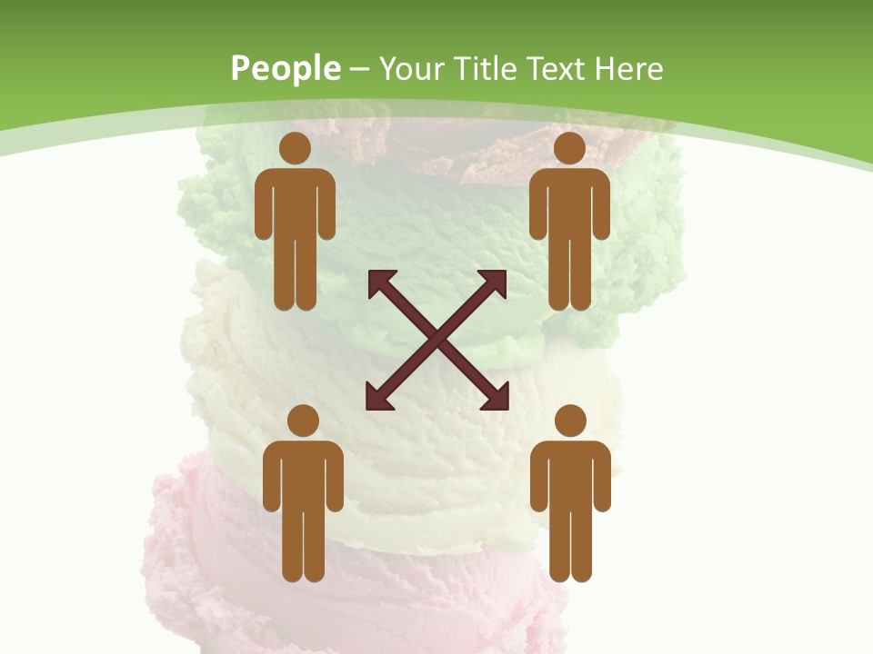 Scoop Sweet Food Kiwi PowerPoint Template