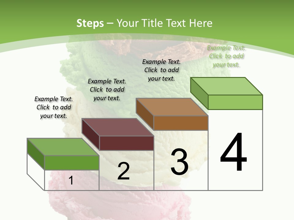 Scoop Sweet Food Kiwi PowerPoint Template