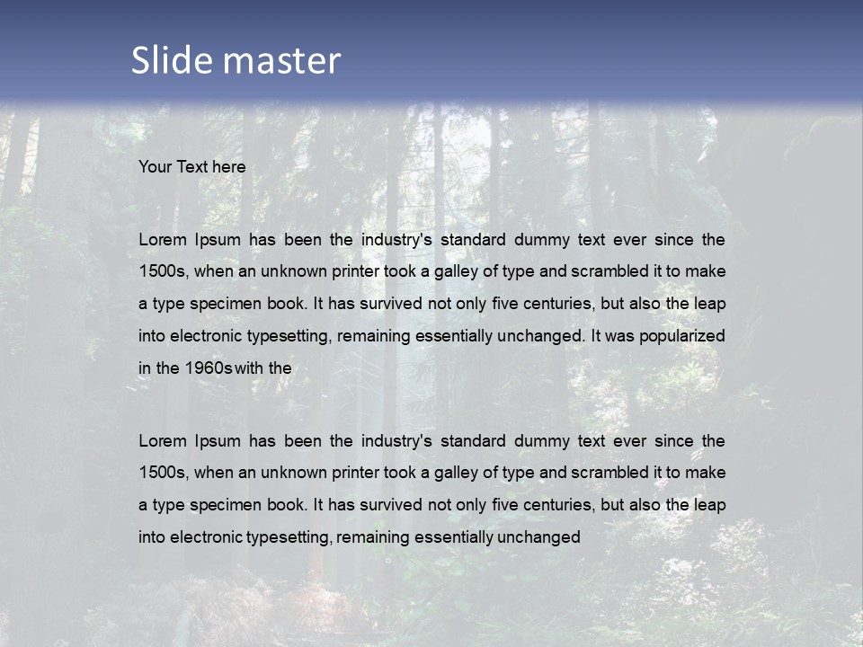 Magic Beam Footpath PowerPoint Template