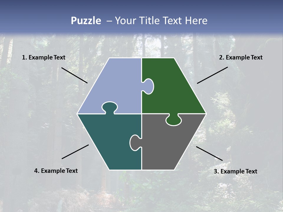 Magic Beam Footpath PowerPoint Template