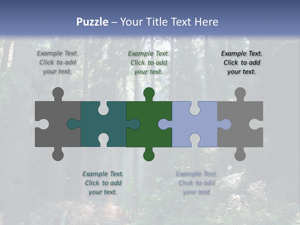 Magic Beam Footpath PowerPoint Template