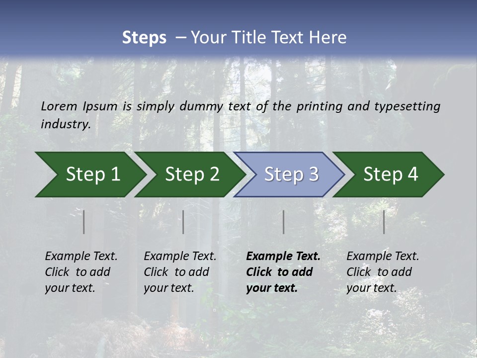 Magic Beam Footpath PowerPoint Template