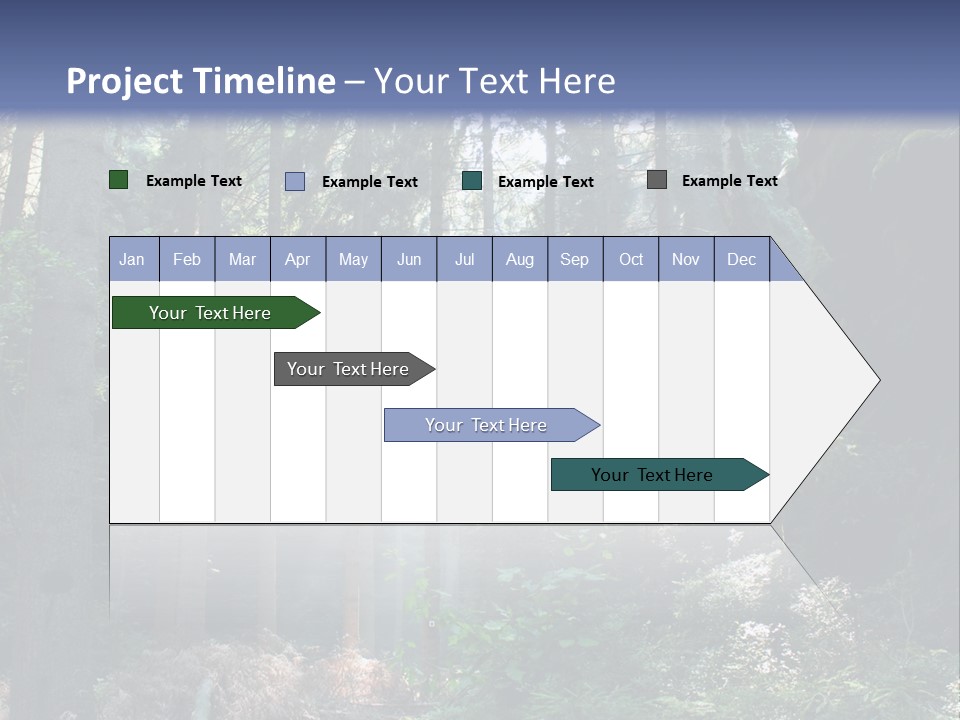Magic Beam Footpath PowerPoint Template