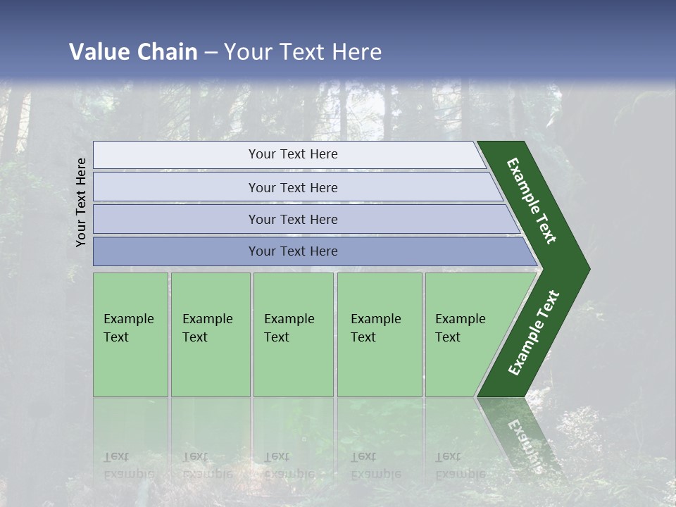 Magic Beam Footpath PowerPoint Template