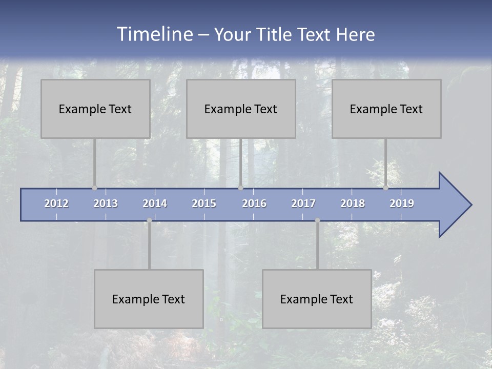 Magic Beam Footpath PowerPoint Template