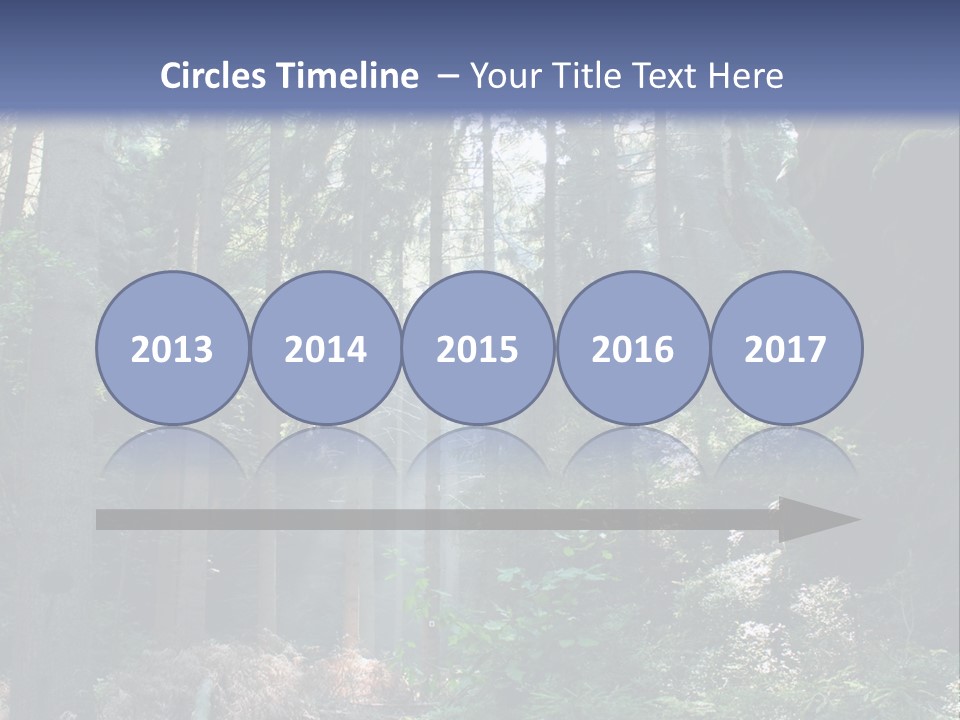 Magic Beam Footpath PowerPoint Template