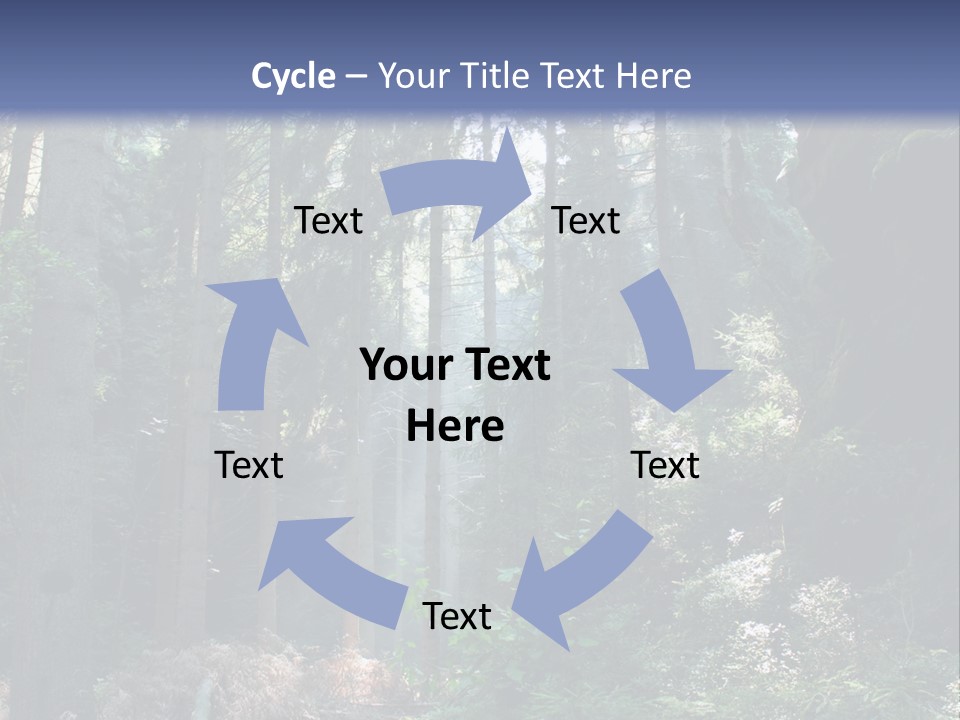 Magic Beam Footpath PowerPoint Template