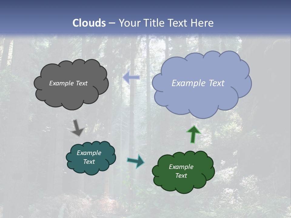 Magic Beam Footpath PowerPoint Template