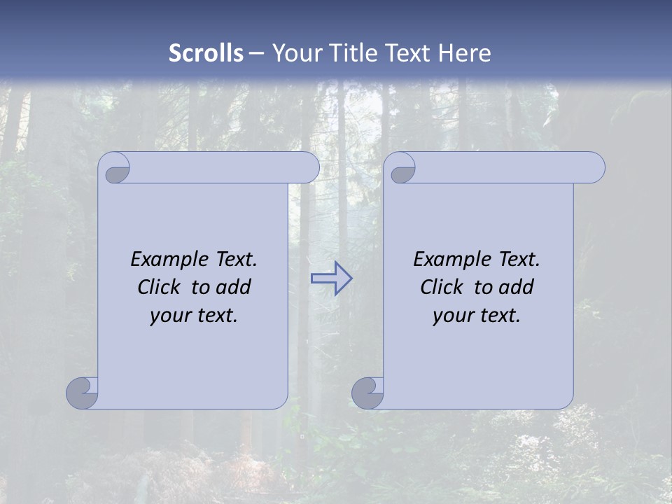 Magic Beam Footpath PowerPoint Template